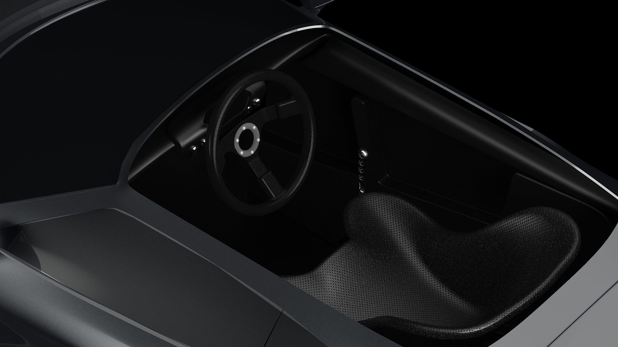 GENOS R1 cockpit in low light